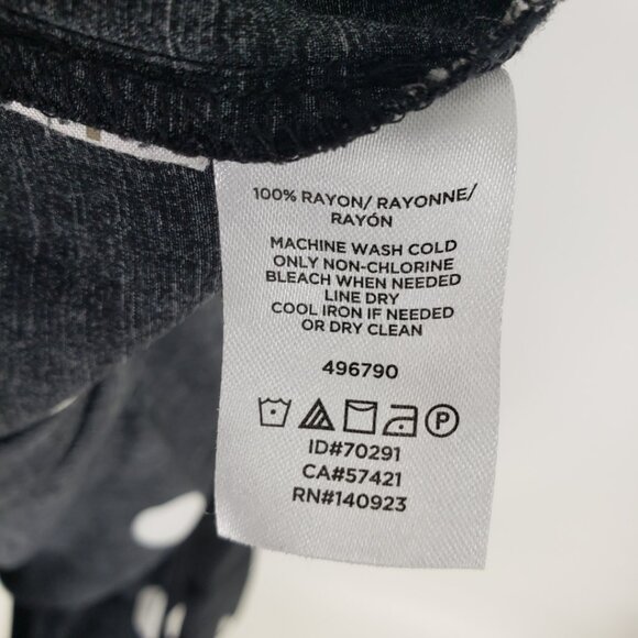 3/$25 LOFT Polka Dot Jumpsuit Pants XS Sleeveless Ruffle Trim Black - Picture 10 of 10